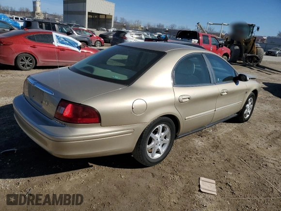 2000 Mercury Sable LS Premium with VIN 1MEFM55S5YG638820, listed as a Copart auction lot 47483035 with 84,238 mi miles and Salvage Title. Bid and sale history available at carsss.com. Image 3.