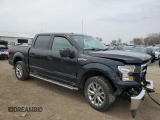 2017 Ford F-150 XL with VIN 1FTEW1EP4HKC59025, listed as a Copart auction lot 51977675 with 153,160 mi miles and Salvage title. Bid and sale history available at DreamBid. Image 4.