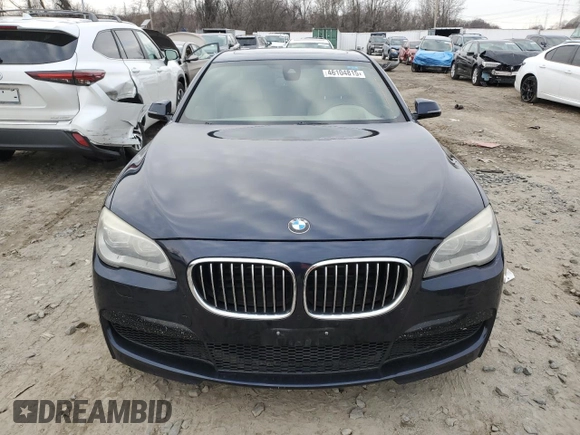 2014 BMW 7 Series 750i xDrive with VIN WBAYB6C52ED225217, listed as a Copart auction lot 46104815 with 155,822 mi miles and Clean Title. Bid and sale history available at carsss.com. Image 5.