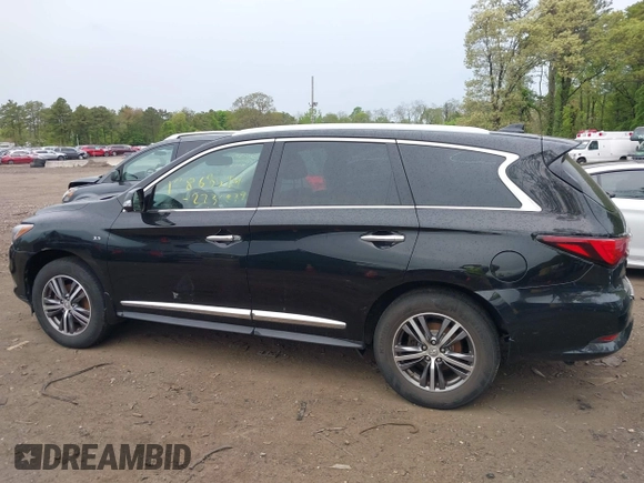 2017 Infiniti QX60 with VIN 5N1DL0MM6HC503852, listed as a IAAI auction lot 42236879 with 159,563 mi miles and . Bid and sale history available at DreamBid. Image 14.