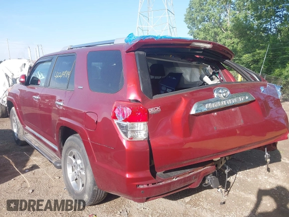2011 Toyota 4Runner Trail with VIN JTEBU5JR1B5053119, listed as a IAAI auction lot 42284714 with 33,081 mi miles and . Bid and sale history available at DreamBid. Image 3.