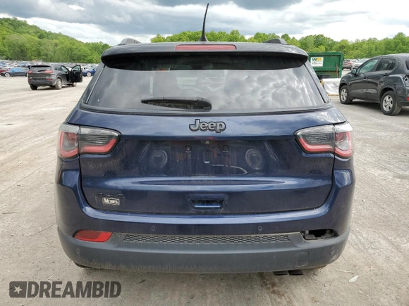 2019 Jeep Compass High Altitude with VIN 3C4NJDCB4KT675458, listed as a Copart auction lot 57132675 with 56,549 mi miles and Salvage title. Bid and sale history available at DreamBid. Image 6.