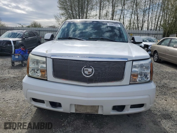 2002 Cadillac Escalade z VIN 1GYEK63N42R110276, wystawiony jako Copart lot #52862665 z przebiegiem Nie podano mil oraz Szkoda całkowita • Salvage title. Historia ofert i sprzedaży dostępna na DreamBid. Obrazek 5.
