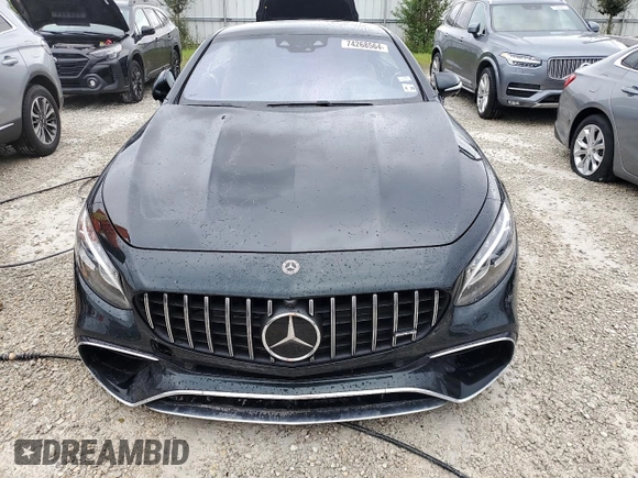 2018 Mercedes-Benz S 63 AMG with VIN WDDXJ8JB4JA034163, listed as a Copart auction lot 74268564 with Not Provided miles and Salvage Title. Bid and sale history available at DreamBid. Image 5.