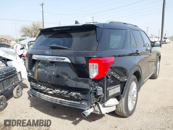 2022 Ford Explorer Limited with VIN 1FMSK7FH0NGA67149, listed as a IAAI auction lot 41739321 with 25,524 mi miles. Bid and sale history available at carsss.com. Image 4.