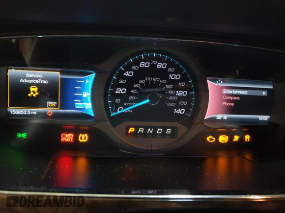 2015 Ford Taurus Limited with VIN 1FAHP2F87FG118723, listed as a Copart auction lot 85486104 with 156,853 mi miles and Salvage Title. Bid and sale history available at DreamBid. Image 9.