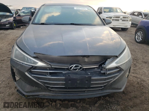 2019 Hyundai Elantra SE with VIN 5NPD74LF4KH432696, listed as a Copart auction lot 45375325 with 124,270 mi miles and Salvage Title. Bid and sale history available at DreamBid. Image 5.