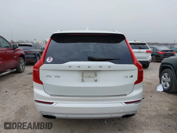 2016 Volvo XC90 T6 Inscription with VIN YV4A22PL6G1035900, listed as a IAAI auction lot 41740050 with 104,815 mi miles. Bid and sale history available at carsss.com. Image 16.
