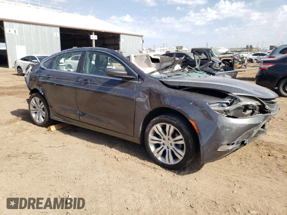 2015 Chrysler 200 Limited with VIN 1C3CCCAB7FN752008, listed as a Copart auction lot 62221583 with Not Provided miles and Salvage Title. Bid and sale history available at carsss.com. Image 4.
