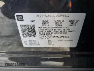 2021 Cadillac XT6 Premium Luxury z VIN 1GYKPCRS6MZ205831, wystawiony jako Copart lot #47259215 z przebiegiem 31 959 mil mil oraz Szkody całkowita. Historia ofert i sprzedaży dostępna na DreamBid. Obrazek 15.