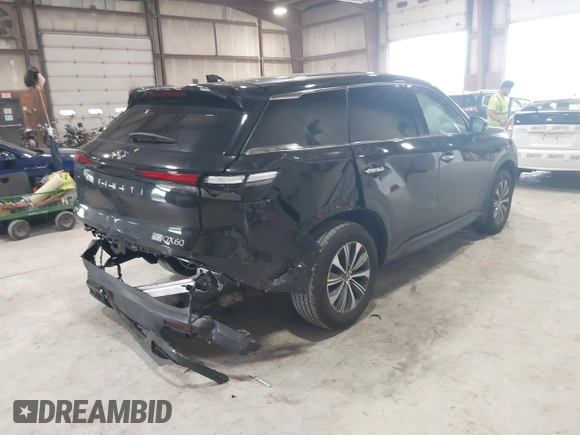 2024 Infiniti QX60 Pure with VIN 5N1DL1ES9RC335970, listed as a IAAI auction lot 42210949 with 17,345 mi miles and . Bid and sale history available at DreamBid. Image 4.