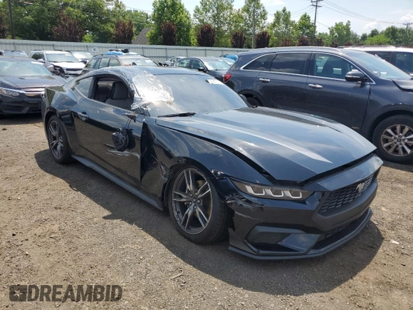 2024 Ford Mustang EcoBoost with VIN 1FA6P8TH7R5105582, listed as a Copart auction lot 62983705 with 14,984 mi miles and Salvage title. Bid and sale history available at DreamBid. Image 4.