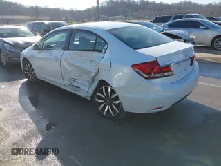 2015 Honda Civic Sedan EX-L with VIN 19XFB2F90FE252613, listed as a IAAI auction lot 41742895 with 88,778 mi miles. Bid and sale history available at carsss.com. Image 3.