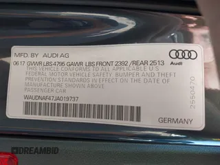 2018 Audi A4 Premium with VIN WAUDNAF47JA019737, listed as a IAAI auction lot 41506511 with 49,605 mi miles. Bid and sale history available at carsss.com. Image 9.