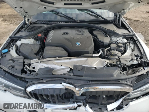 2020 BMW 3 Series 330i with VIN 3MW5R1J04L8B21766, listed as a Copart auction lot 48059005 with Not Provided miles and Salvage Title. Bid and sale history available at carsss.com. Image 11.