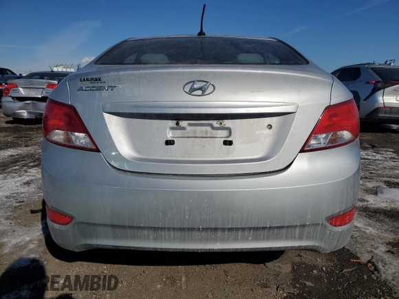 2017 Hyundai Accent SE with VIN KMHCT4AE9HU307981, listed as a Copart auction lot 46506845 with 101,763 mi miles and Salvage Title. Bid and sale history available at carsss.com. Image 6.
