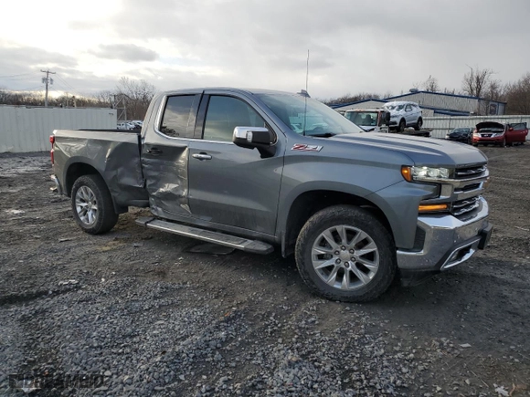 2019 Chevrolet Silverado 1500 LTZ with VIN 1GCRYGED4KZ282341, listed as a Copart auction lot 87310784 with 60,814 mi miles and Salvage Title. Bid and sale history available at carsss.com. Image 4.