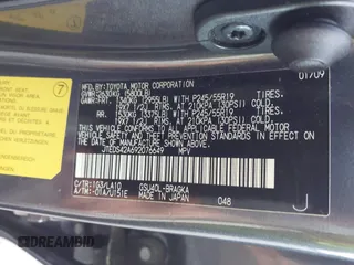 2009 Toyota Highlander Limited with VIN JTEDS42A692076649, listed as a IAAI auction lot 42485057 with 159,471 mi miles and . Bid and sale history available at DreamBid. Image 9.