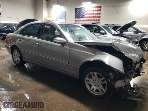 2005 Mercedes-Benz E 320 with VIN WDBUF65J45A618524, listed as a Copart auction lot 52230455 with 74,980 mi miles and Salvage Title. Bid and sale history available at DreamBid. Image 4.