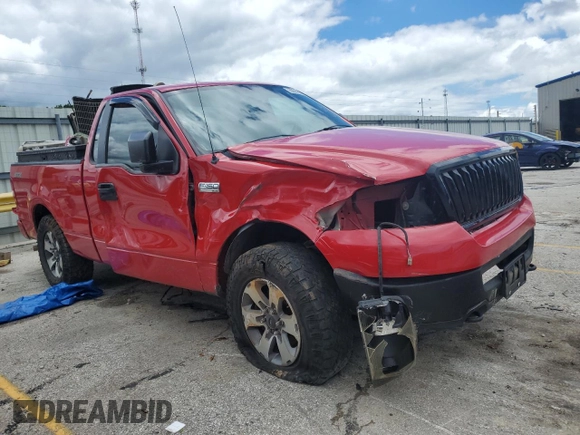 2006 Ford F-150 XL with VIN 1FTRF14W86KB75426, listed as a Copart auction lot 60689194 with 190,643 mi miles and Salvage Title. Bid and sale history available at carsss.com. Image 4.