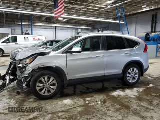 2014 Honda CR-V EX-L with VIN 5J6RM4H72EL055554, listed as a Copart auction lot 49956535 with 46,909 mi miles and Salvage Title. Bid and sale history available at carsss.com. Image 1.