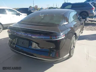 2024 Lucid Air Pure with VIN 50EA1PGA7RA006132, listed as a IAAI auction lot 41261501 with 4,347 mi miles. Bid and sale history available at carsss.com. Image 4.