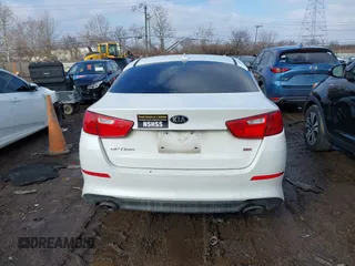 2015 Kia Optima LX with VIN KNAGM4A75F5644401, listed as a IAAI auction lot 41672679 with 217,636 mi miles. Bid and sale history available at carsss.com. Image 16.