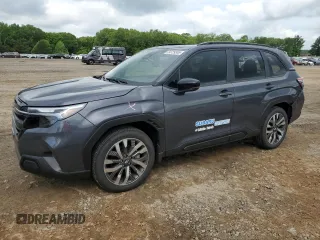 2025 Subaru Forester Touring с VIN JF2SLDTC4SH521418, выставлен на аукционе Copart как лот 54729355 с пробегом 678 миль миль и Списание • Salvage title. История ставок и продаж доступна на DreamBid. Изображение 1.