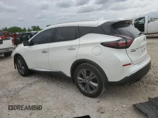 2020 Nissan Murano Platinum with VIN 5N1AZ2DS1LN162532, listed as a Copart auction lot 55274235 with 46,841 mi miles and Salvage title. Bid and sale history available at DreamBid. Image 2.