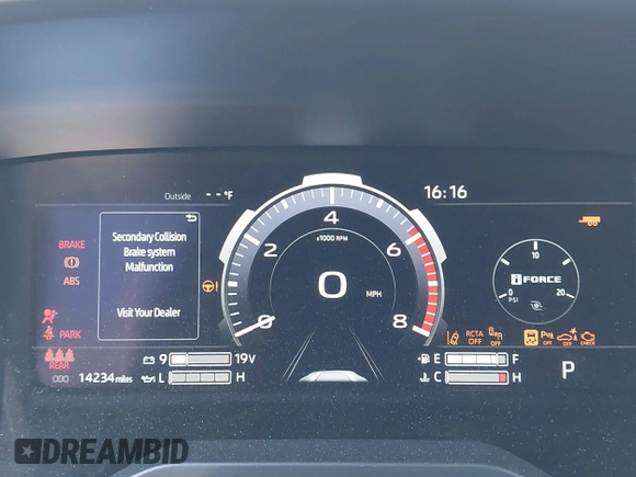 2024 Toyota Tundra Limited with VIN 5TFWA5DB1RX161817, listed as a IAAI auction lot 42294080 with 14,234 mi miles and . Bid and sale history available at DreamBid. Image 7.