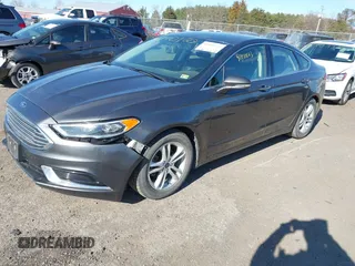 2018 Ford Fusion SE with VIN 3FA6P0HDXJR165459, listed as a IAAI auction lot 41810123 with 97,281 mi miles. Bid and sale history available at carsss.com. Image 2.