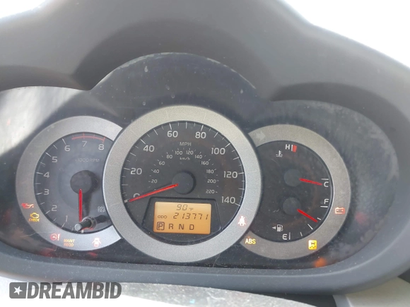 2009 Toyota RAV4 with VIN JTMZF33V39D001714, listed as a IAAI auction lot 42074989 with 213,771 mi miles. Bid and sale history available at carsss.com. Image 7.