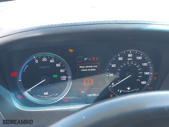 2016 Hyundai Sonata Hybrid Limited with VIN KMHE34L1XGA022774, listed as a IAAI auction lot 41333870 with 145,755 mi miles. Bid and sale history available at carsss.com. Image 7.