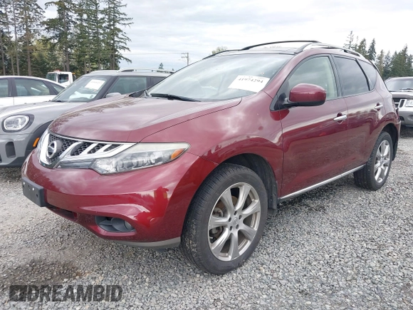 2012 Nissan Murano SV with VIN JN8AZ1MW9CW233153, listed as a IAAI auction lot 41974294 with 91,157 mi miles and . Bid and sale history available at carsss.com. Image 18.
