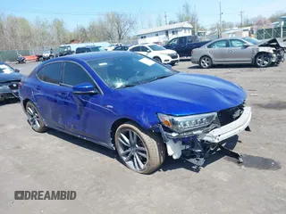 2018 Acura TLX w/A-SPEC Pkg with VIN 19UUB3F65JA006107, listed as a IAAI auction lot 42105820 with 129,268 mi miles and . Bid and sale history available at carsss.com. Image 1.