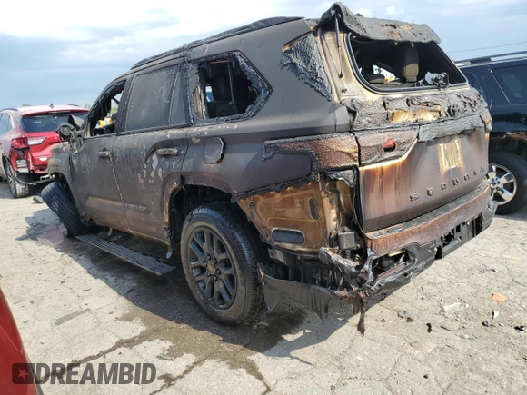 2023 Toyota Sequoia SR5 with VIN 7SVAAABA3PX018027, listed as a Copart auction lot 55465964 with 0 mi miles and Non Repairable. Bid and sale history available at carsss.com. Image 2.