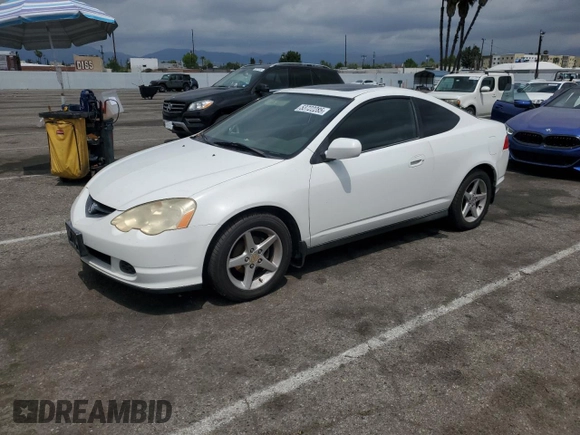 2002 Acura RSX Auto with VIN JH4DC54852C013753, listed as a Copart auction lot 53722285 with 296,540 mi miles and Salvage Title. Bid and sale history available at carsss.com. Image 1.