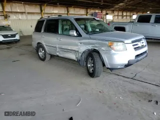 2006 Honda Pilot EX-L with VIN 5FNYF28536B029399, listed as a Copart auction lot 45531755 with 166,204 mi miles and Salvage Title. Bid and sale history available at carsss.com. Image 12.