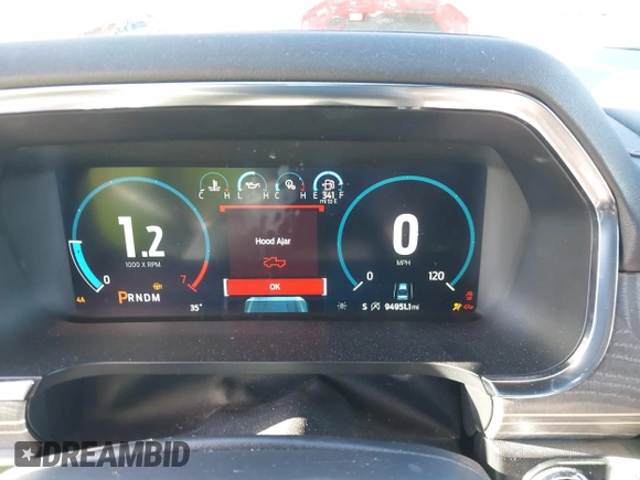 2021 Ford F-150 XL with VIN 1FTFW1E83MFB01016, listed as a IAAI auction lot 41324116 with 94,951 mi miles and . Bid and sale history available at DreamBid. Image 7.