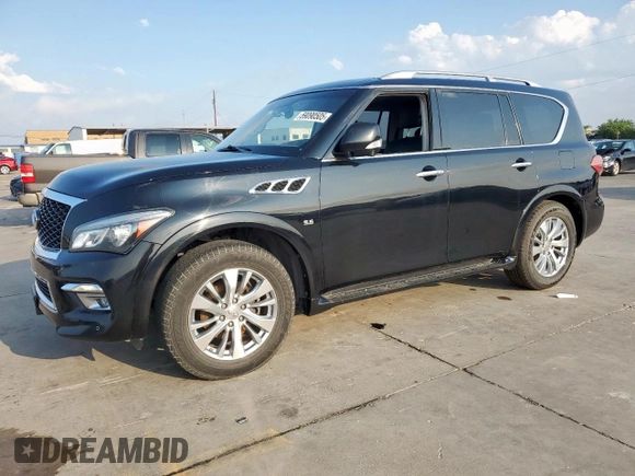 2015 Infiniti QX80 z VIN JN8AZ2NF3F9572269, wystawiony jako Copart lot #59090505 z przebiegiem 202 965 mil mil oraz Czysty tytuł • Clean title. Historia ofert i sprzedaży dostępna na DreamBid. Obrazek 1.