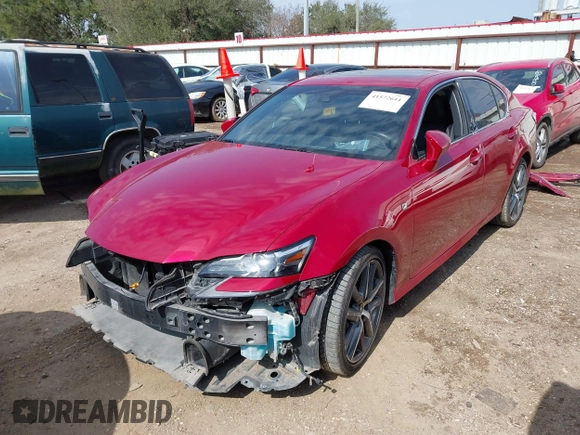2020 Lexus GS with VIN JTHEZ1BL8LA019921, listed as a IAAI auction lot 41572611 with 45,285 mi miles. Bid and sale history available at carsss.com. Image 2.