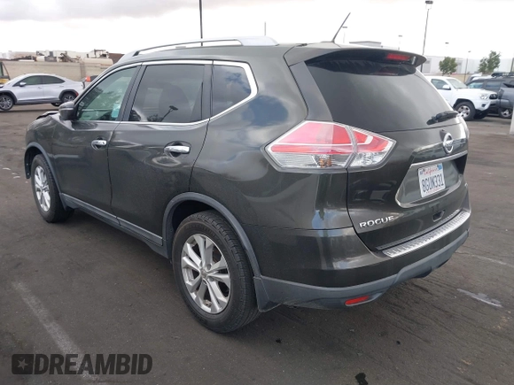 2015 Nissan Rogue SL with VIN 5N1AT2MT7FC802043, listed as a IAAI auction lot 41535141 with 126,579 mi miles. Bid and sale history available at carsss.com. Image 3.
