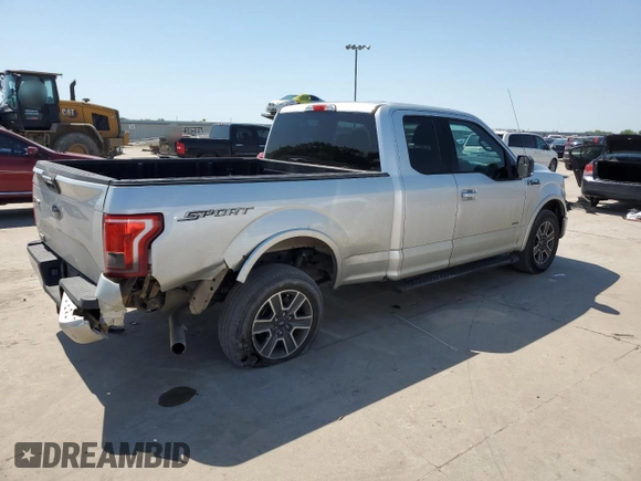 2016 Ford F-150 XL with VIN 1FTEX1CP6GKF03806, listed as a Copart auction lot 52174285 with 120,826 mi miles and Salvage Title. Bid and sale history available at carsss.com. Image 3.