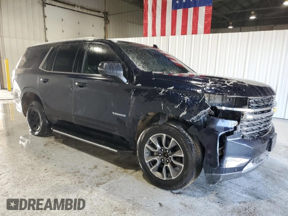 2023 Chevrolet Tahoe LT with VIN 1GNSKNKD9PR440621, listed as a Copart auction lot 52416705 with 0 mi miles and Non Repairable. Bid and sale history available at carsss.com. Image 4.