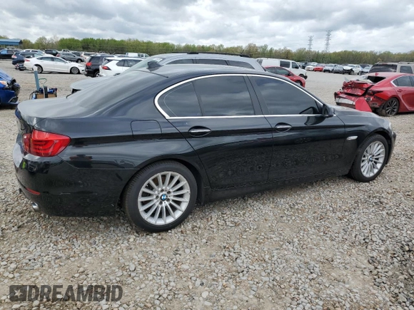 2011 BMW 5 Series 535i with VIN WBAFR7C50BC606025, listed as a Copart auction lot 50393085 with 251,249 mi miles and Salvage Title. Bid and sale history available at carsss.com. Image 3.