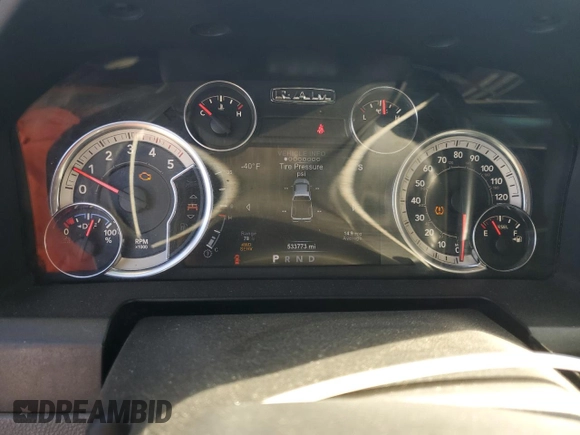 2015 Ram 2500 SLT with VIN 3C6UR5DLXFG501594, listed as a Copart auction lot 73360814 with 533,773 mi miles and Salvage Title. Bid and sale history available at carsss.com. Image 9.
