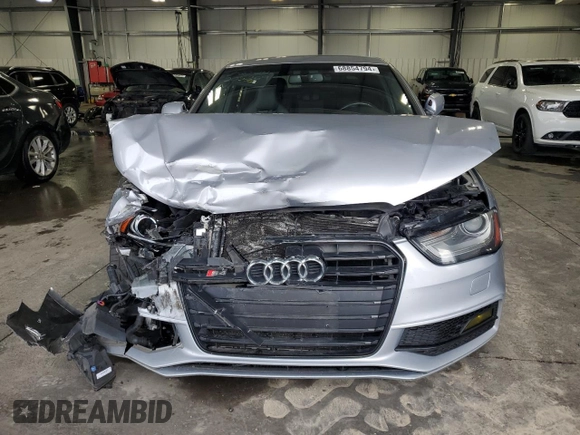 2015 Audi S4 Premium Plus with VIN WAUBGAFL9FA090969, listed as a Copart auction lot 68854794 with 0 mi miles and Salvage Title. Bid and sale history available at carsss.com. Image 5.