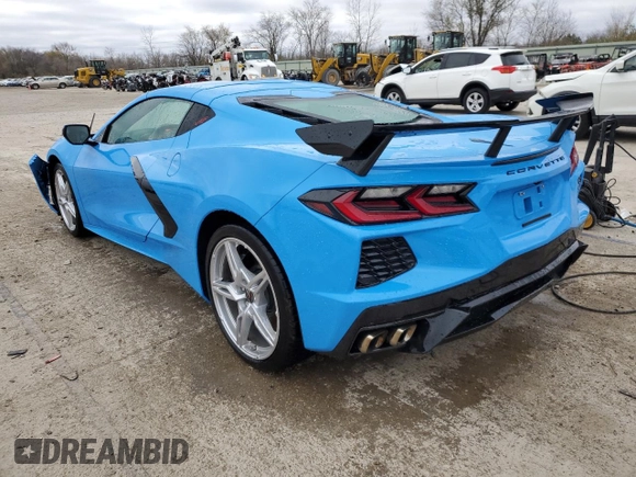 2022 Chevrolet Corvette 1LT with VIN 1G1YA2D4XN5110615, listed as a Copart auction lot 80873454 with 20,895 mi miles and Salvage Title. Bid and sale history available at carsss.com. Image 2.