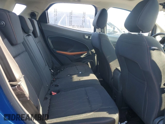2022 Ford EcoSport SE with VIN MAJ6S3GL7NC456921, listed as a Copart auction lot 44341005 with 28,368 mi miles and Salvage Title. Bid and sale history available at DreamBid. Image 10.