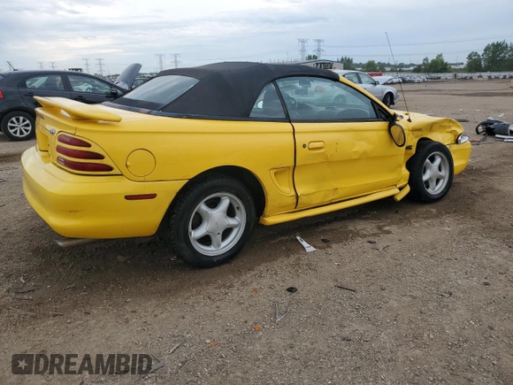 1994 Ford Mustang with VIN 1FALP45T6RF190213, listed as a Copart auction lot 61139925 with 177,719 mi miles and Salvage title. Bid and sale history available at DreamBid. Image 3.